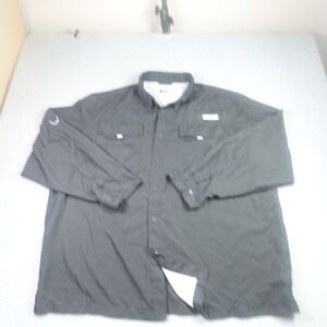 Habit Shirt Mens 2XL Black Solar-Factor Button Front Fishing  Outdoor Hiking